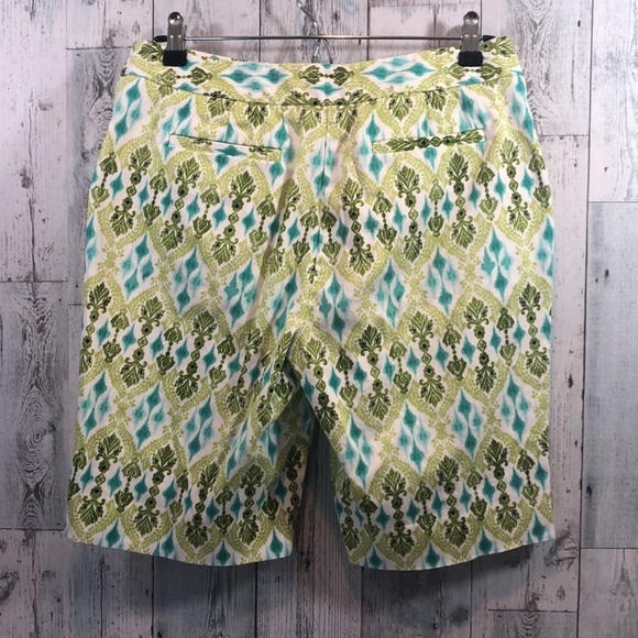 Jones New York Ikat Pattern Bermudas 8 - Picture 2 of 9